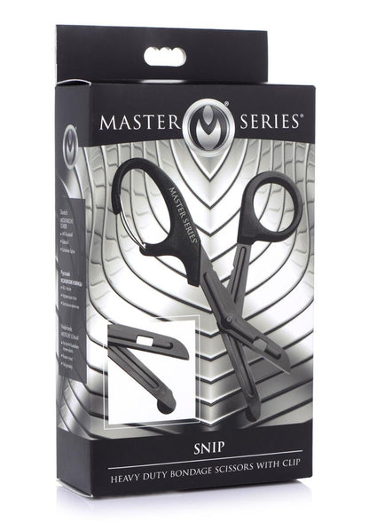 Master Series Snip Heavy Duty Bondage Stainless Steel Scissors with Clip