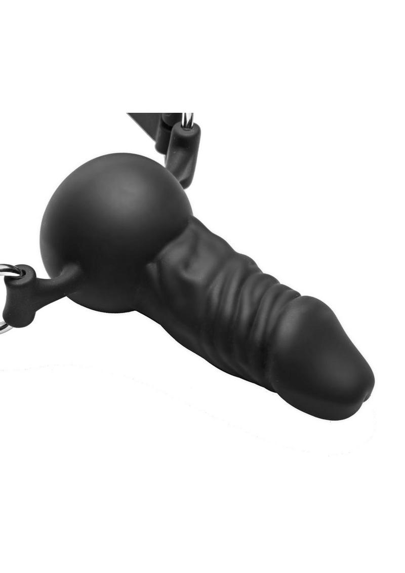 Master Series Suppressor Silicone Face Banger Gag - Black