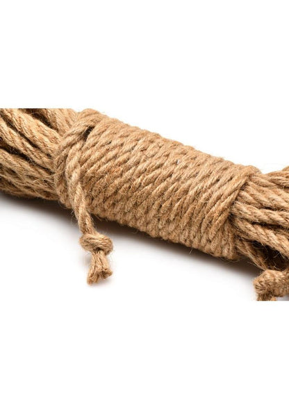 Master Series Tied Up Jute Bondage Rope - Tan - 25ft