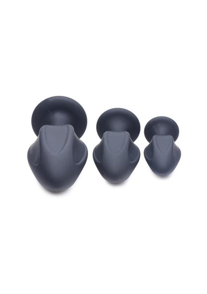 Master Series Triple Juicers Silicone Anal Trainer - Black - 3 Piece/Set