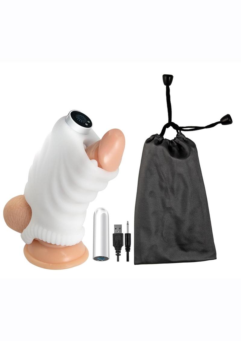 Masturbating Stroker Silicone Rechargeable Masturbator