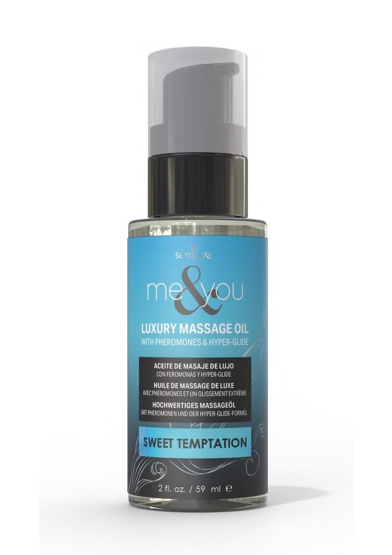 Me and You Pheromone Infused Luxury Massage Oil Sweet Temptation - 2oz