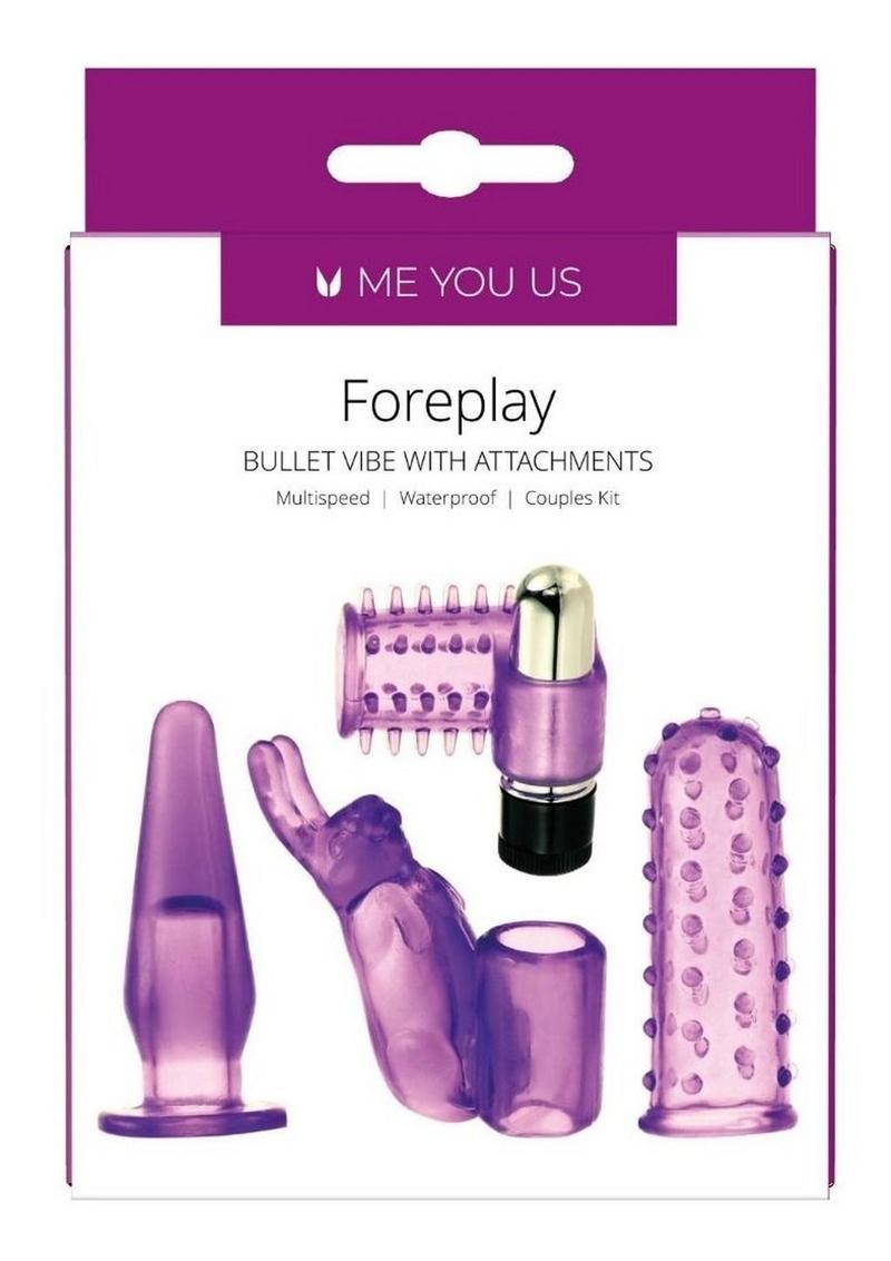 ME YOU US 4play Couples Kit with Bullet and Sleeves - Purple