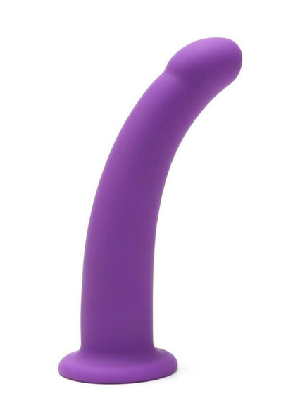 ME YOU US Curved Silicone Dildo - Purple - 7in