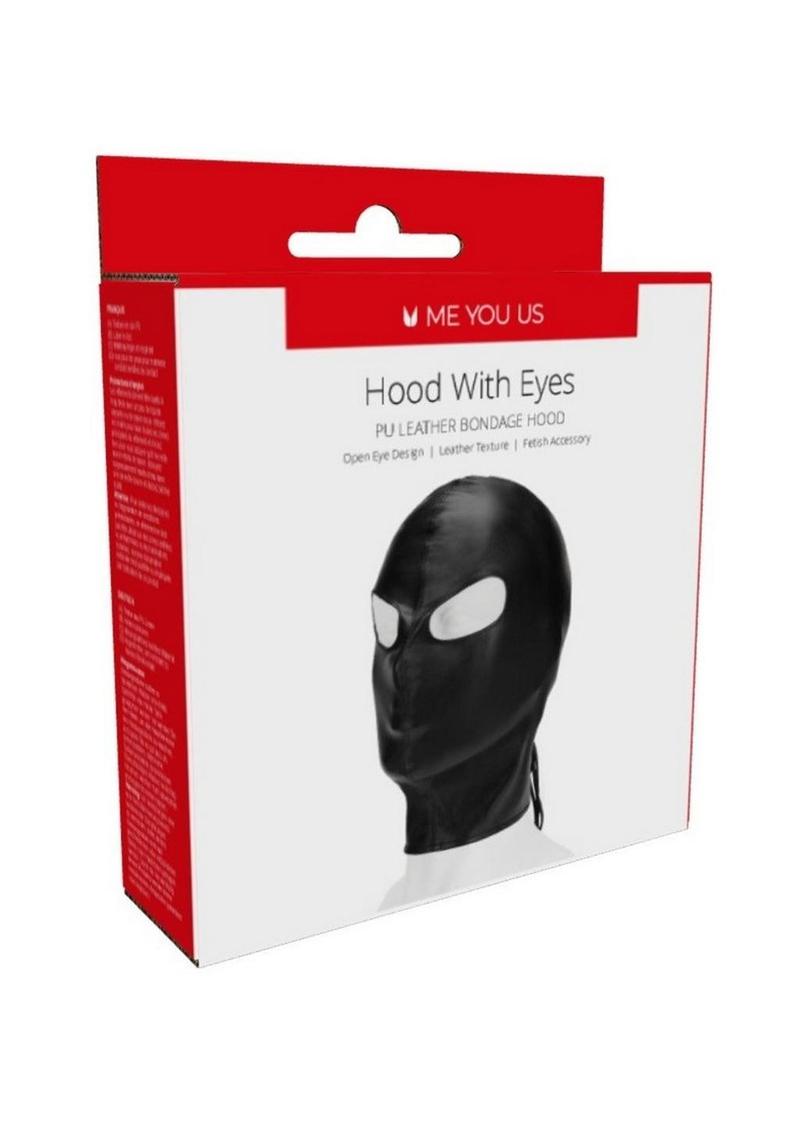 ME YOU US Hood with Eyes Pu Leather Bondage Hood