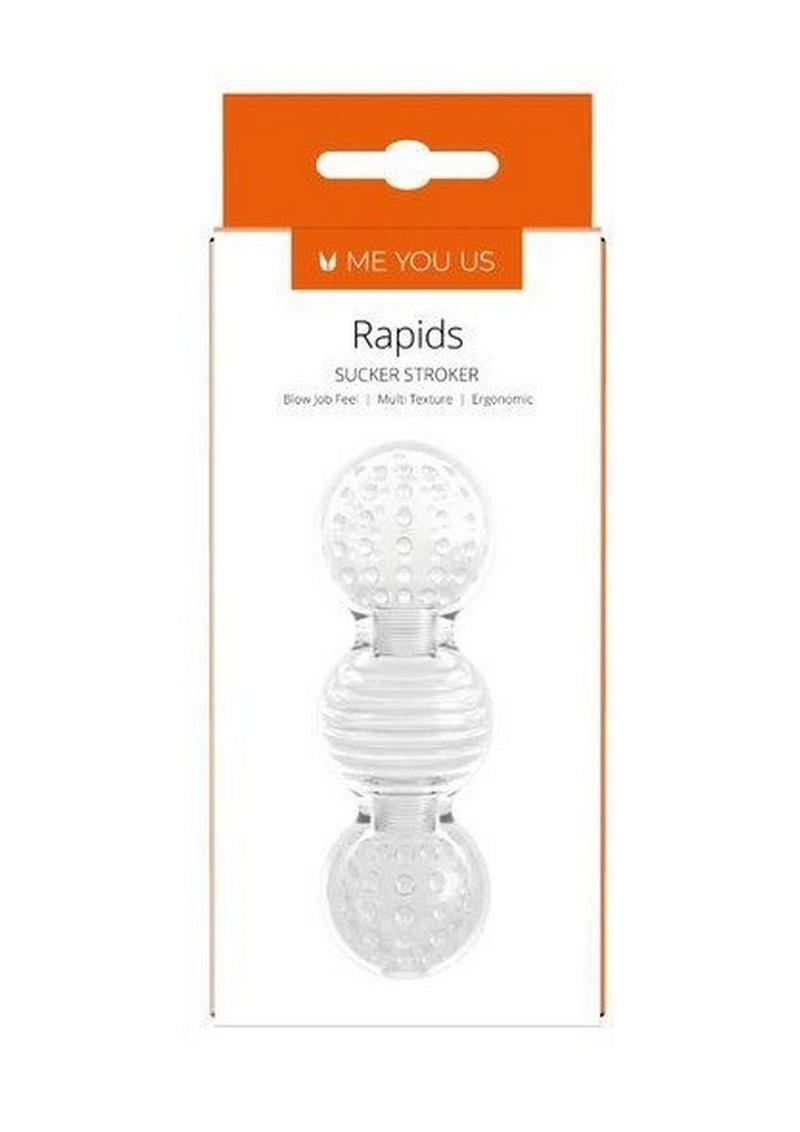 ME YOU US Rapids Sucker Stroker Masturbator - Clear