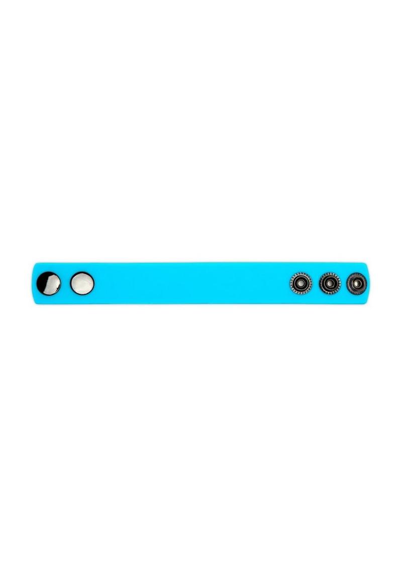 ME YOU US Silicone Cock Strap - Blue/Light Blue