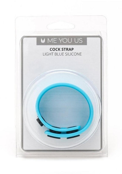 ME YOU US Silicone Cock Strap - Blue/Light Blue