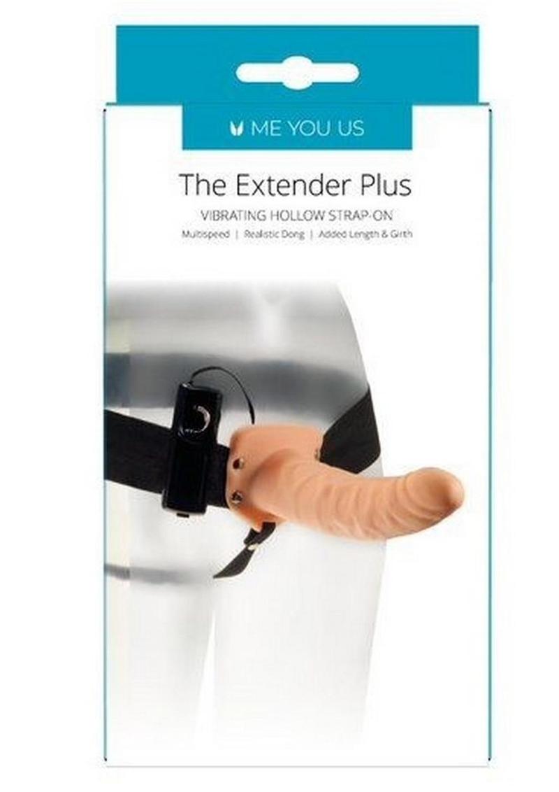 ME YOU US The Extender Plus Vibrating Hollow Strap-On