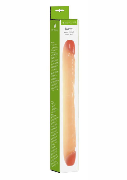 ME YOU US Twelve Flexible Double Dong Dildo - Vanilla - 12in