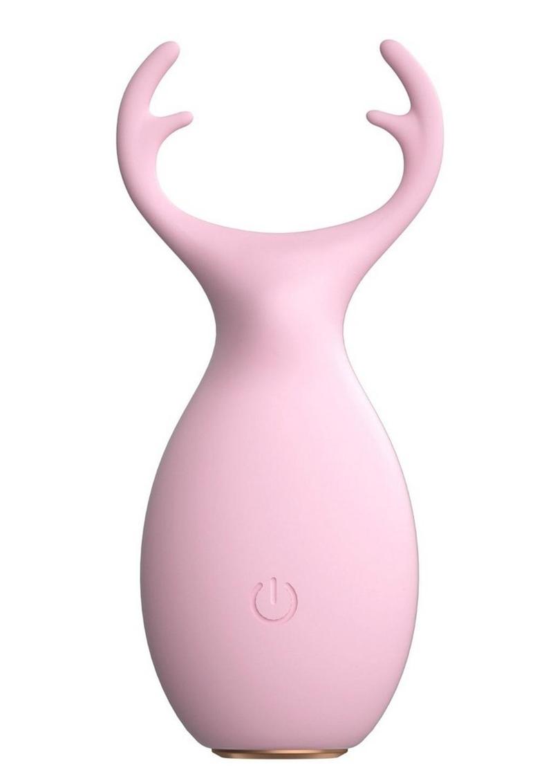 ME YOU US Wild Pleasure Antlers Vibrating Rechargeable Silicone Stimulator - Pink