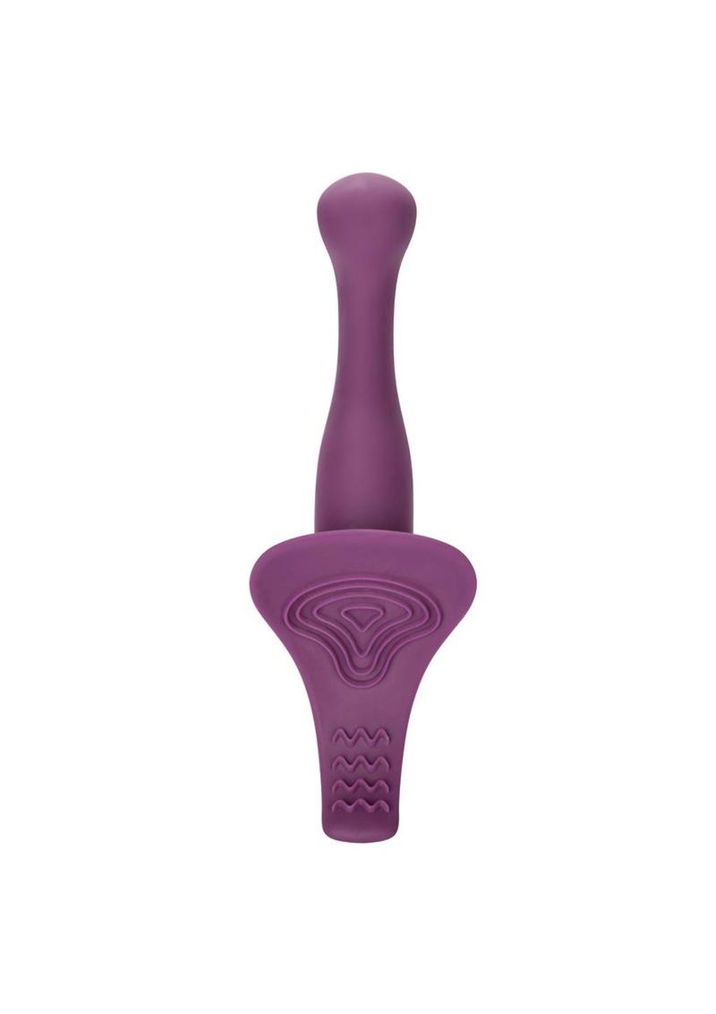 Me2 Vibrating Silicone Strap-On Probe - Purple