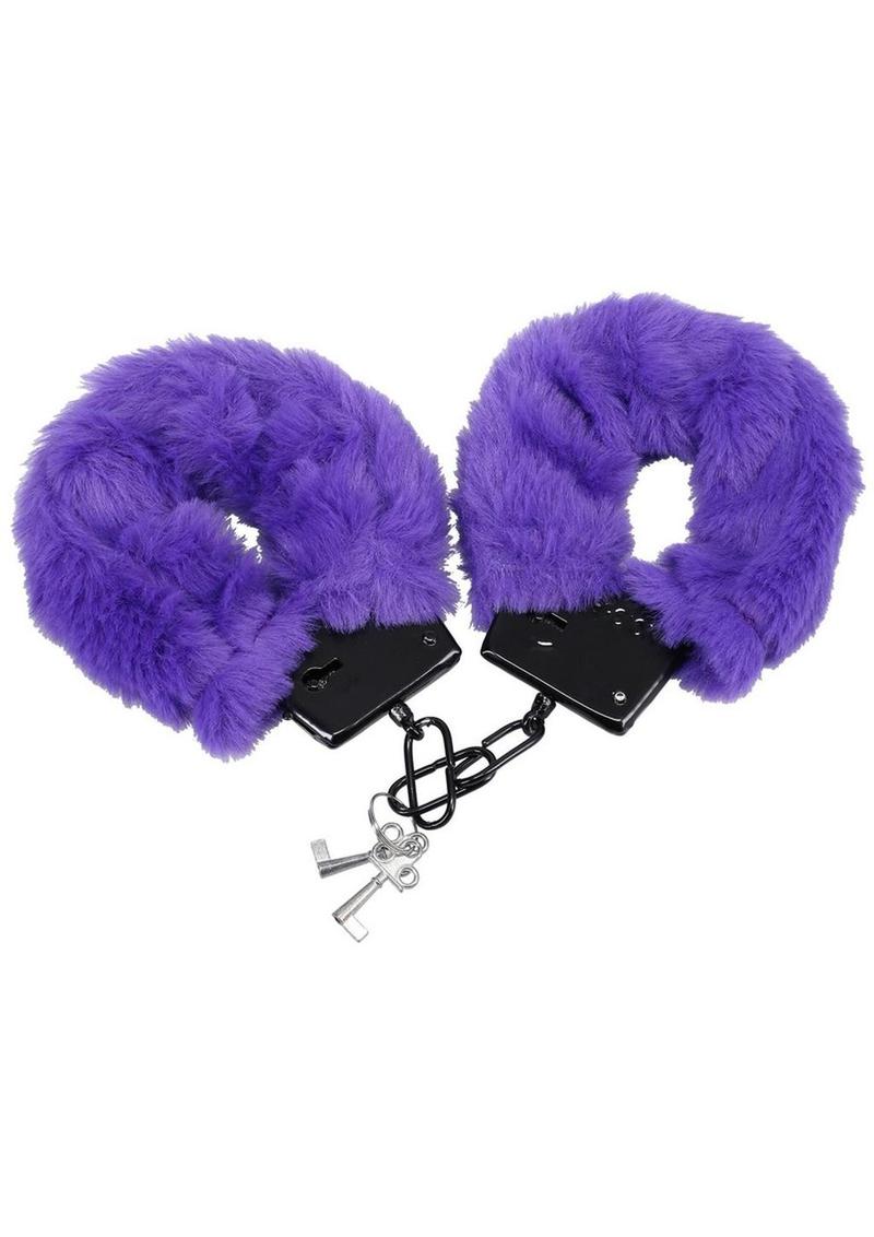 Merci Fluff Cuffs - Purple