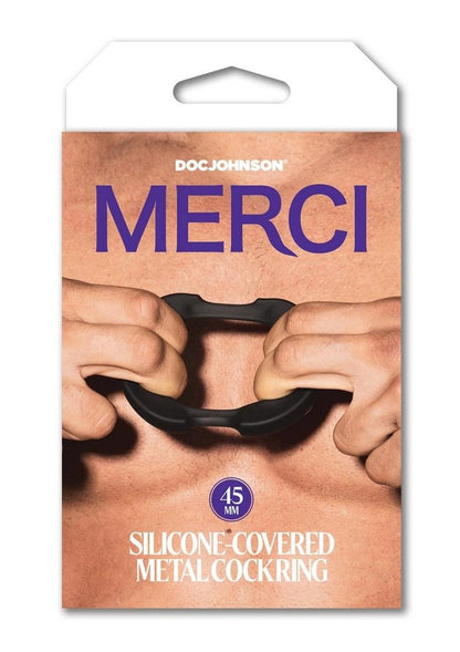 Merci Silicone Covered Metal Cock Ring