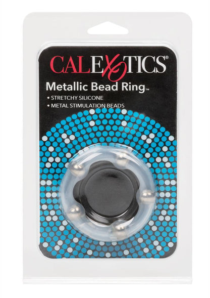 Metallic Bead Ring Silicone Cock Ring