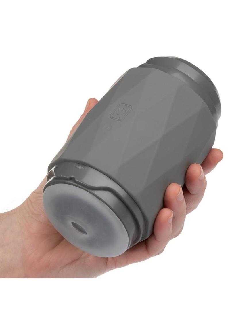 Milk Master Vibro Squeeze Rechargeable Silicone Stroker - Black