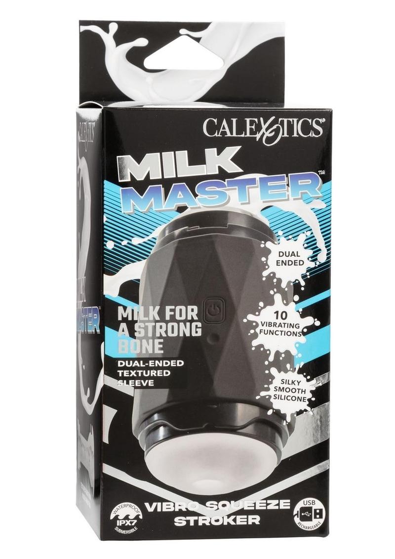 Milk Master Vibro Squeeze Rechargeable Silicone Stroker