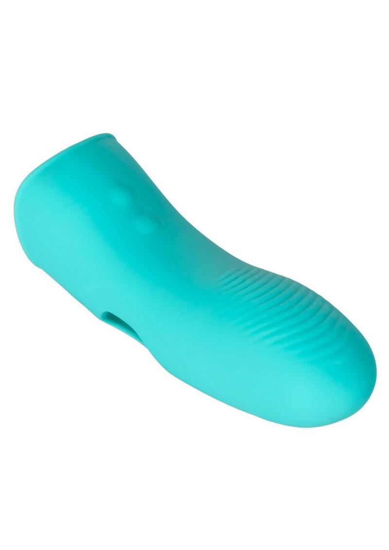 Mini Marvels Marvelous Tickler Rechargeable Silicone Finger Vibrator - Blue