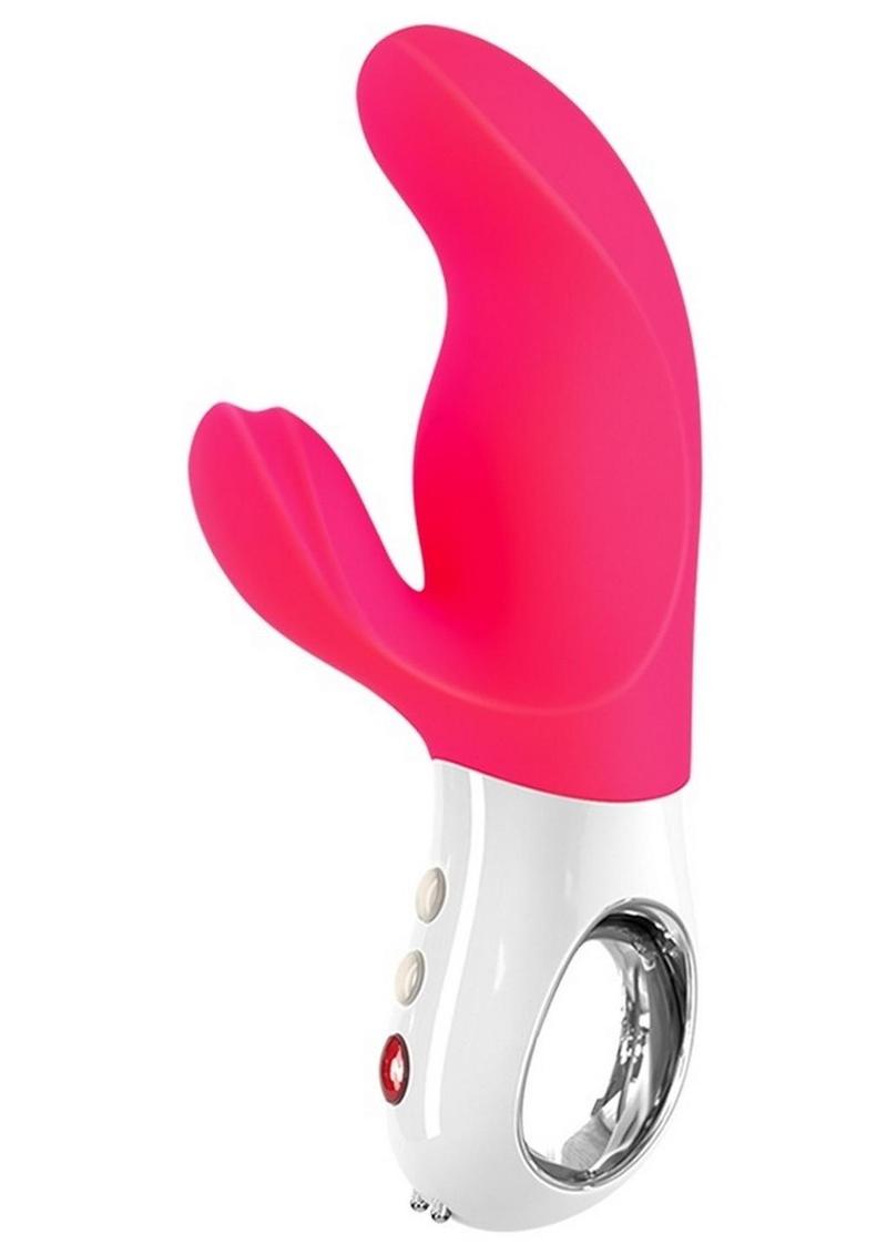 Miss Bi Silicone Vibrator with Clitoral Stimulator