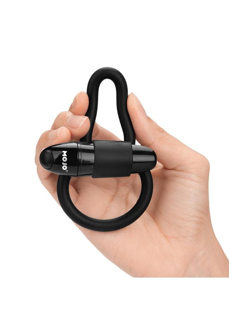 Mojo Apeiros Silicone Vibrating Cock/Ball Ring - Black