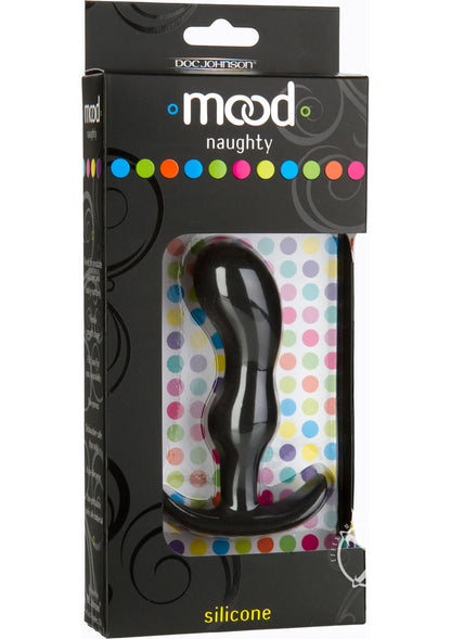 Mood Naughty 2 Silicone Anal Plug - Black - Medium