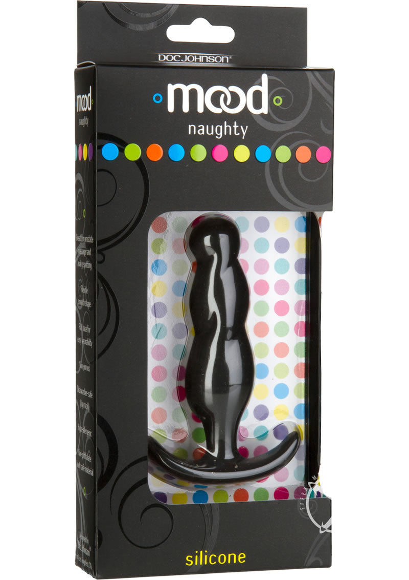 Mood Naughty 3 Silicone Anal Plug - Black - Medium