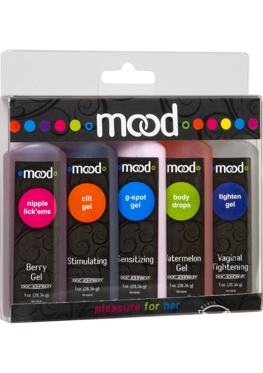 Mood Pleasure For Her Enhancement Gels - 1oz - 5 Per Kit