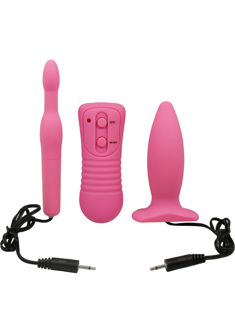 My 1st Anal Explorer Kit Vibrating Butt Plug and Explorer - Pink