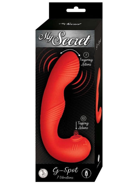 My Secret G-Spot Rechargeable Silicone Vibrator with Clitoral Stimulator