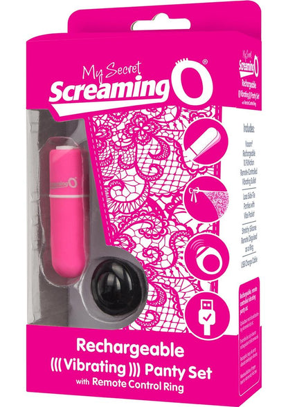 My Secret USB Rechargeable Panty Vibe Set with Silicone Remote Control Ring Waterproof