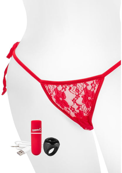 My Secret USB Rechargeable Panty Vibe Set with Silicone Remote Control Ring Waterproof