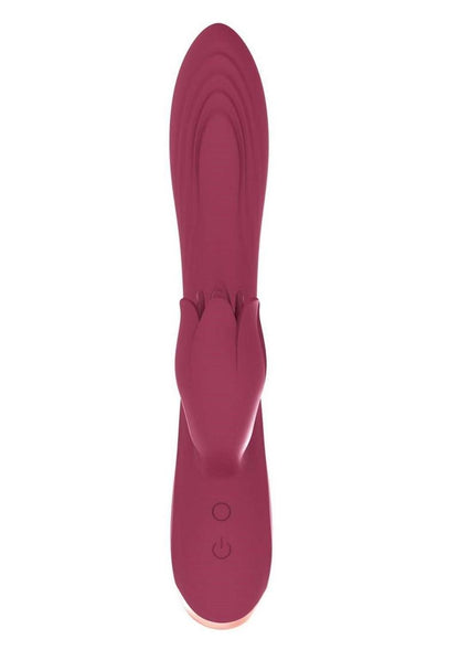 Mystique Venus Rechargeable Silicone Vibrator - Eggplant Purple/Purple