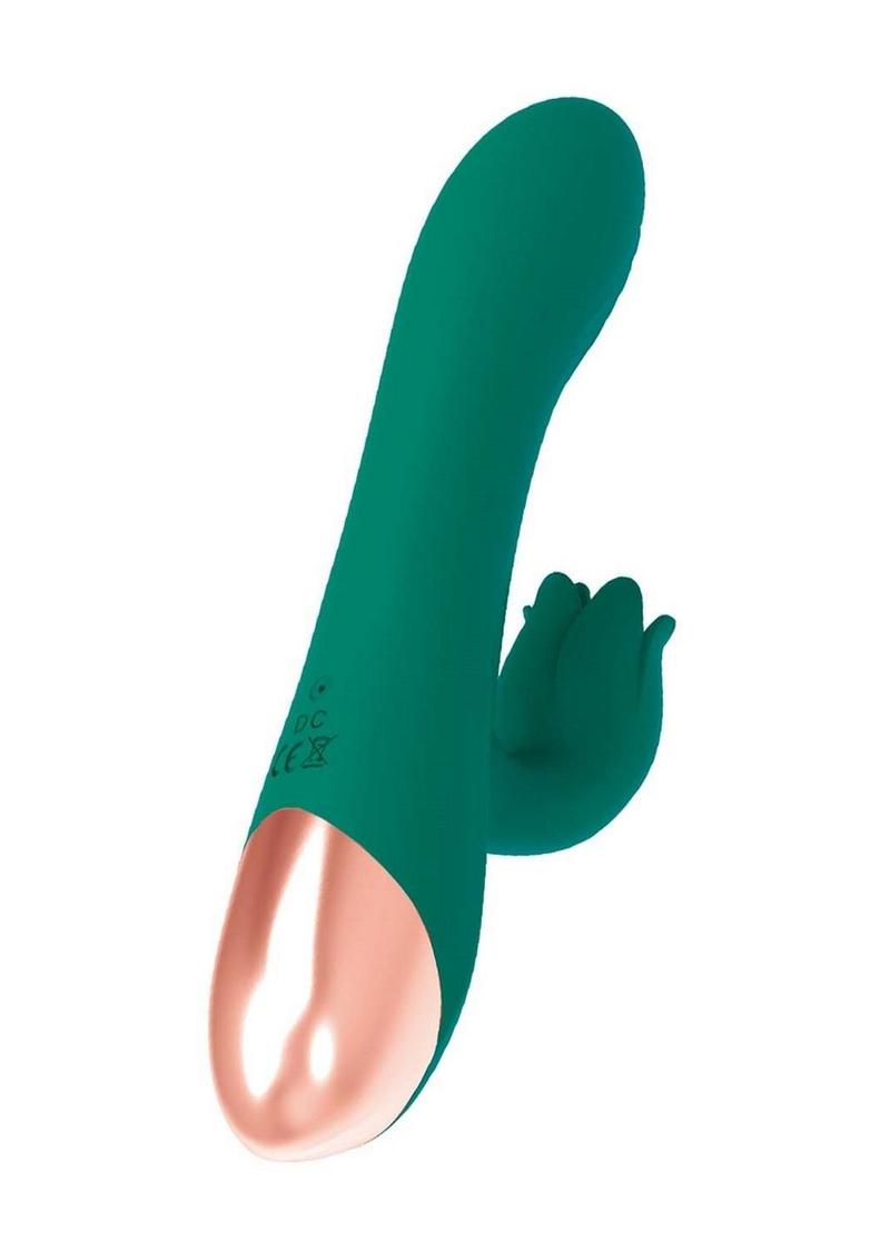 Mystique Venus Rechargeable Silicone Vibrator - Green