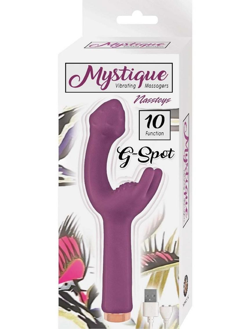 Mystique Vibrating Massagers Rechargeable Silicone G-Spot Vibrator