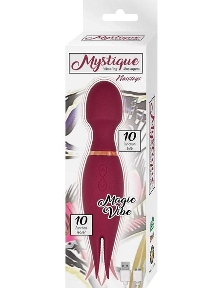 Mystique Vibrating Massagers Rechargeable Silicone Magic Wand