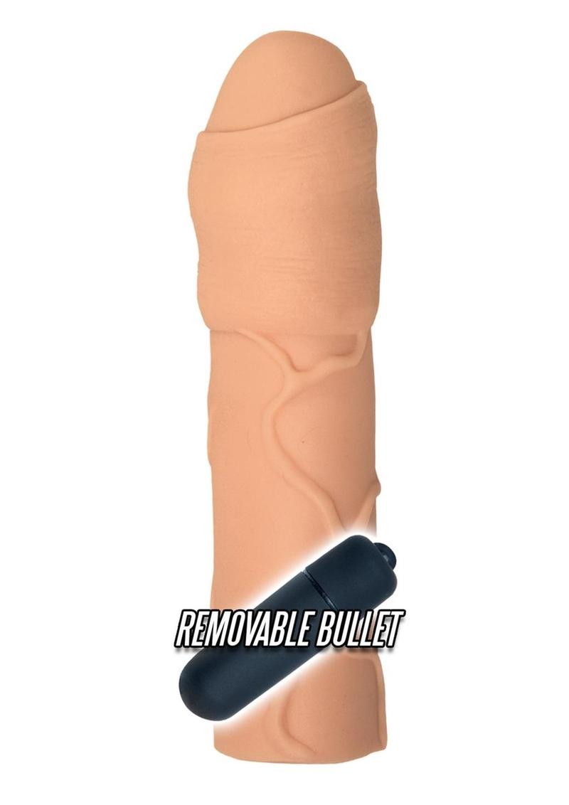 Natural Realskin Uncircumcised Xtender Vibrating Sleeve