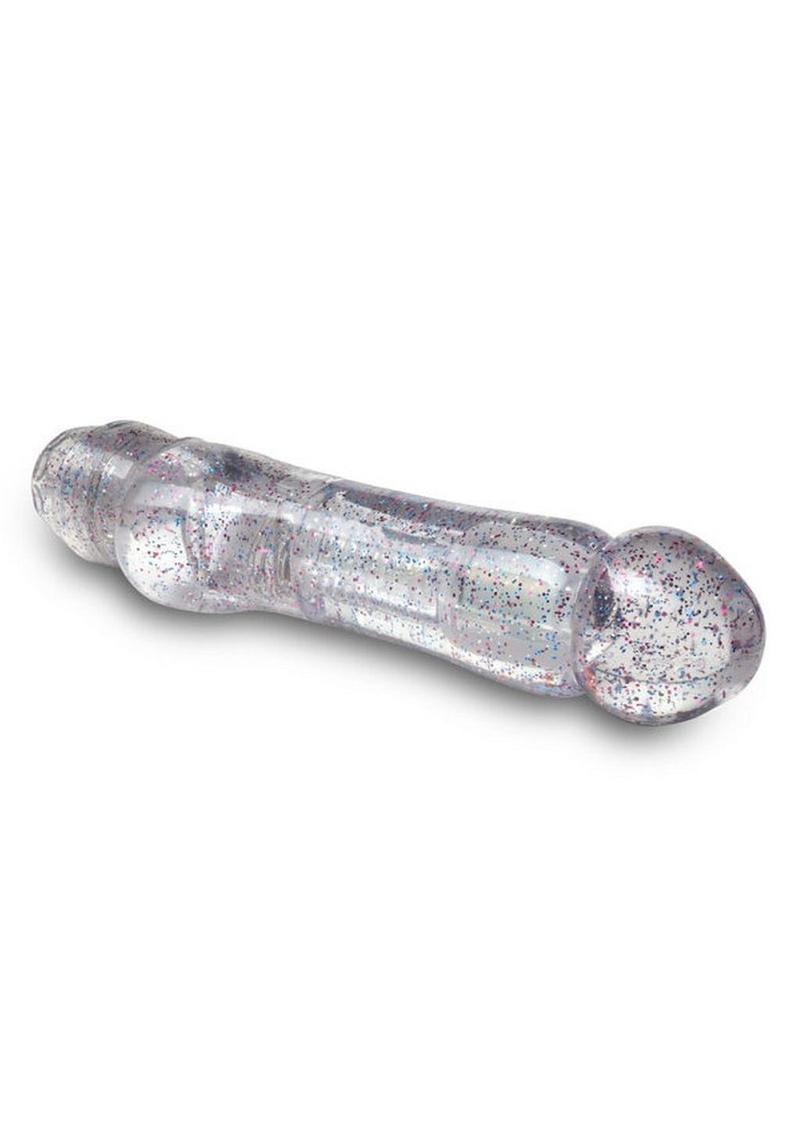 Naturally Yours Can-Can Vibrating Dildo - Clear - 7in