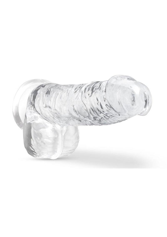 Naturally Yours Crystalline Dildo - Clear/Diamond - 6in