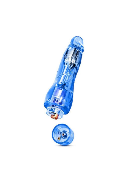 Naturally Yours Fantasy Vibrating Dildo - Blue - 8.5in