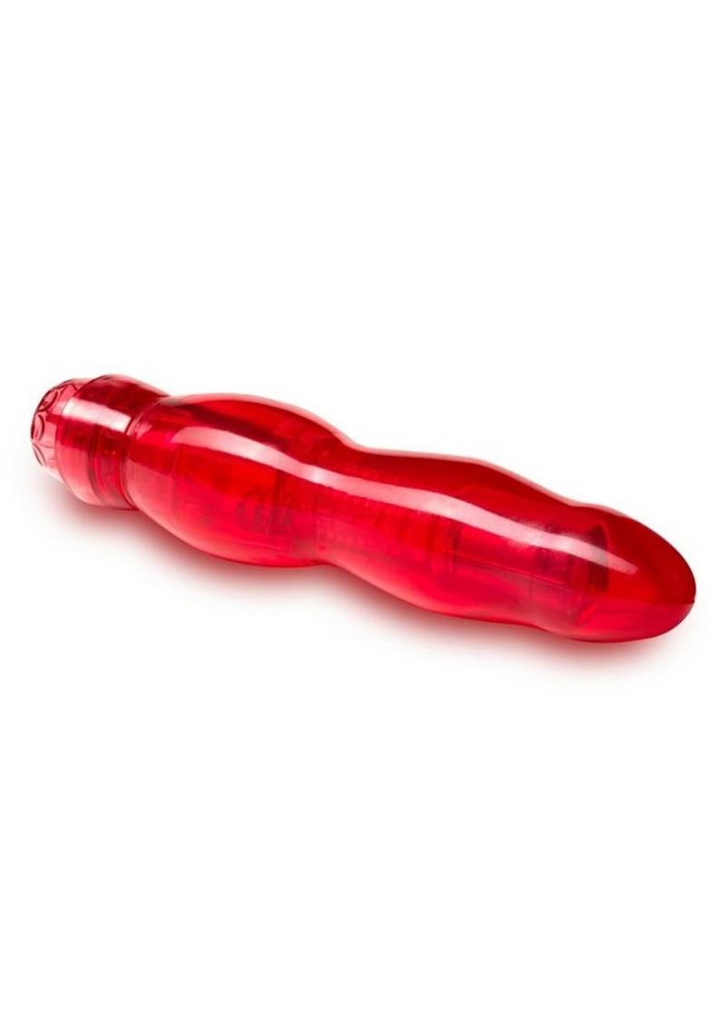 Naturally Yours Flamenco Vibrating Dildo - Red - 6.75in