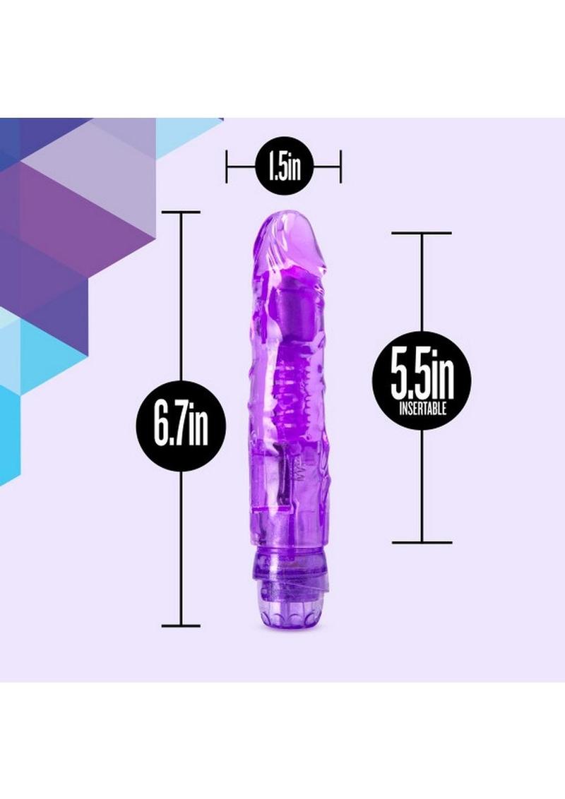 Naturally Yours The Little One Vibrating Dildo - Purple - 6.7in