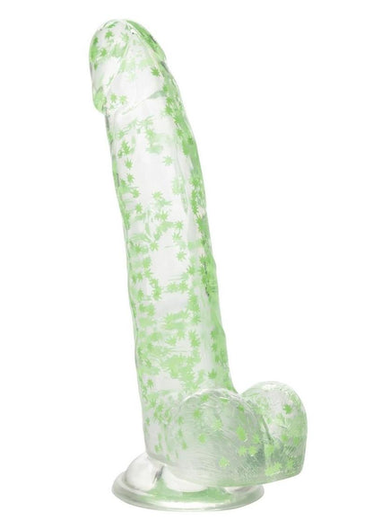 Naughty Bits I Leaf Dick Glow In The Dark Weed Leaf Filled Dildo