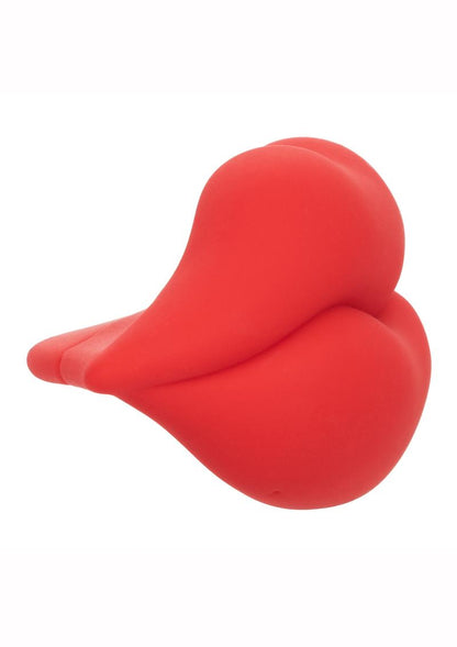 Naughty Bits Muah Silicone Rechargeable Mini Vibrator - Red