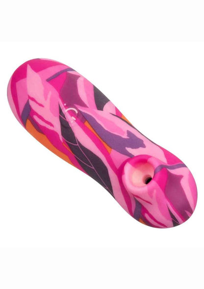 Naughty Bits Suck Buddy Playful Rechargeable Silicone Massager - Pink/Purple