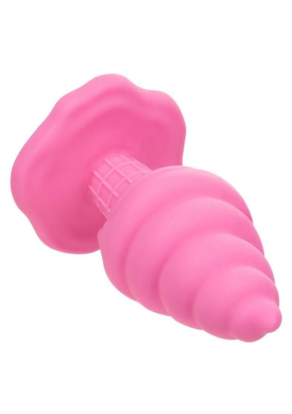 Naughty Bits Yum Bum Ice Cream Cone Silicone Butt Plug - Pink