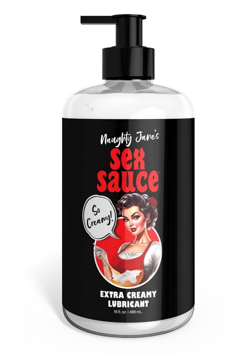 Naughty Jane's Sex Sauce Extra Creamy Lubricant - Clear - 16oz