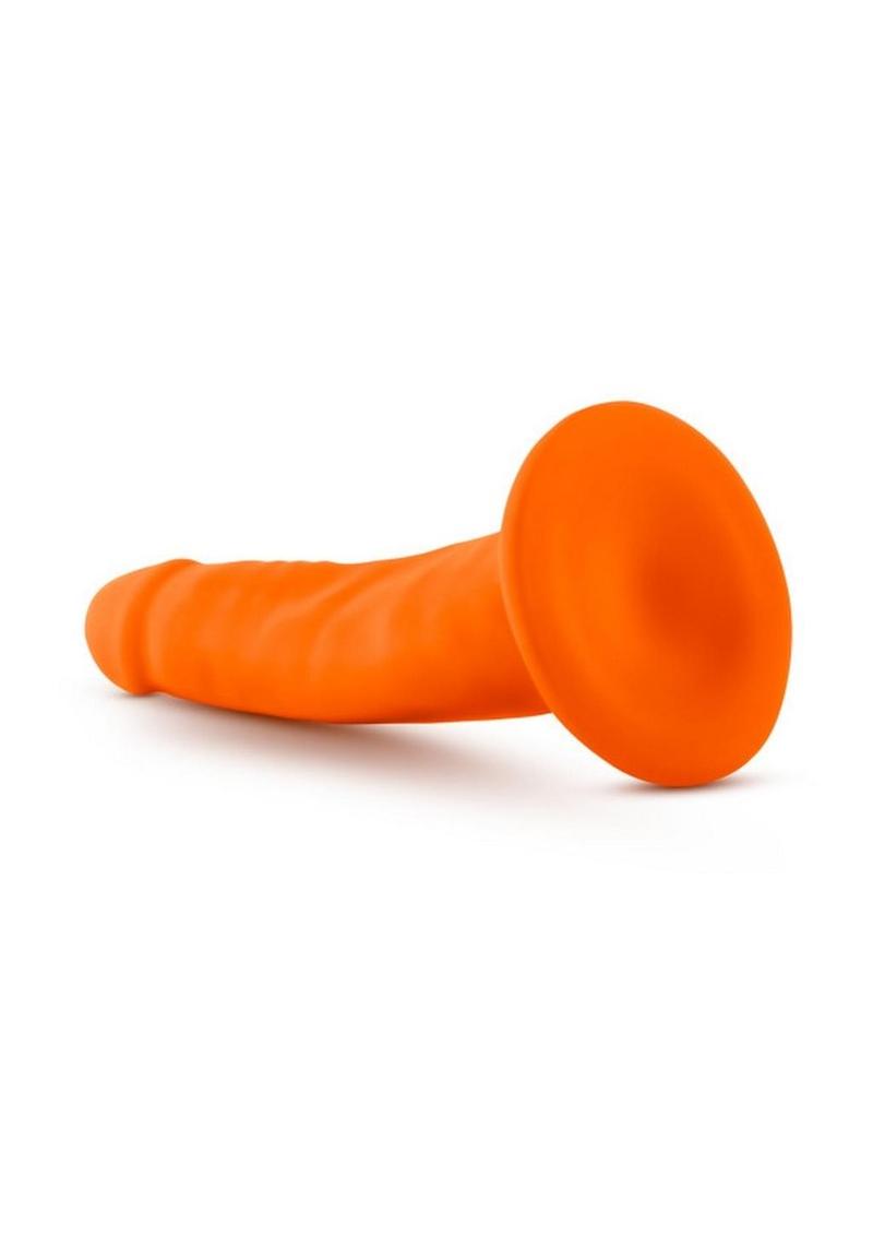 Neo Dual Density Dildo - Neon Orange/Orange - 6in