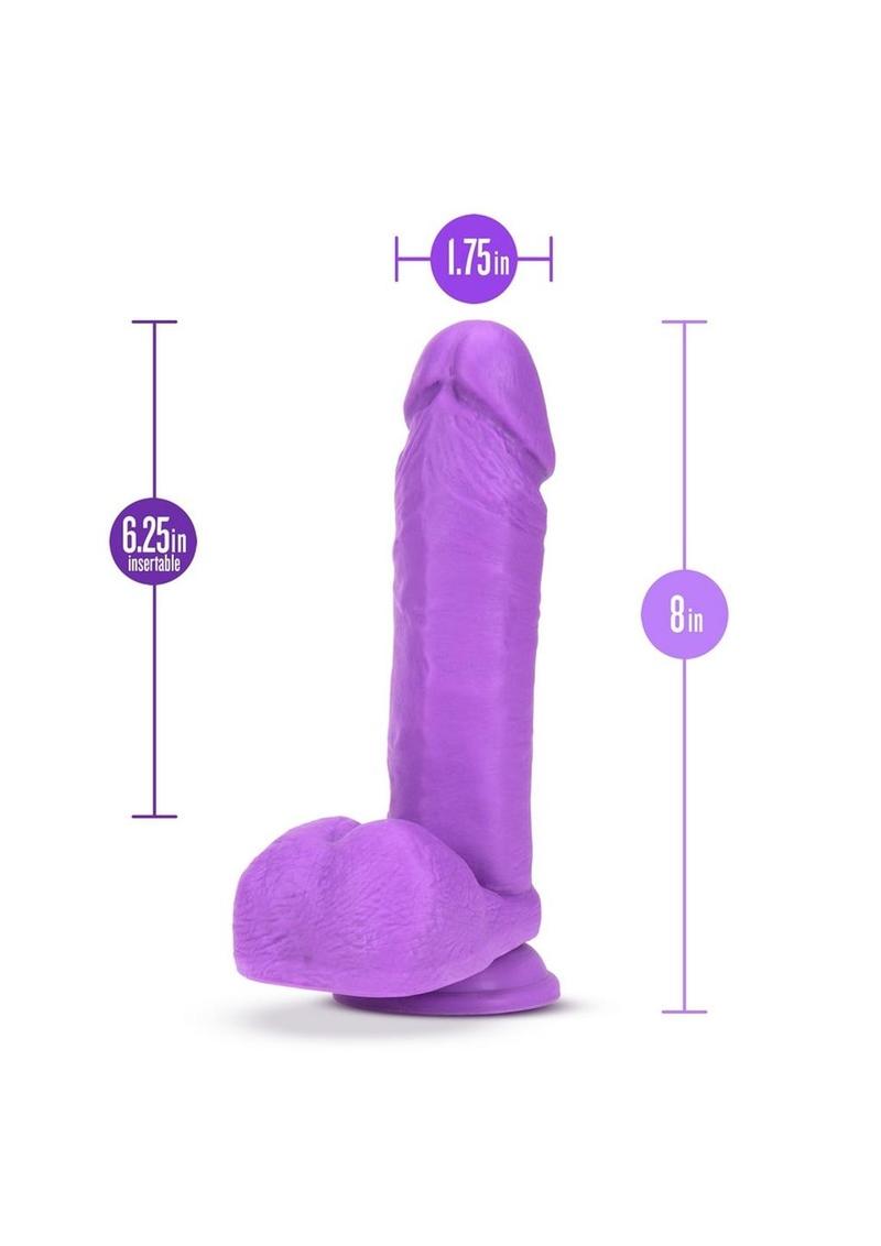 Neo Dual Density Dildo - Neon Purple/Purple - 8in