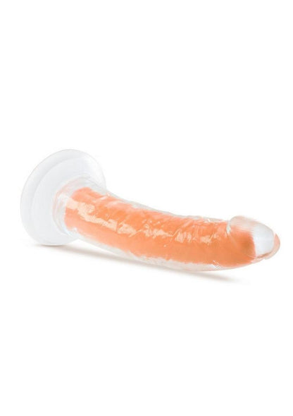 Neo Elite Glow In The Dark Dildo - Glow In The Dark/Orange - 7.5in