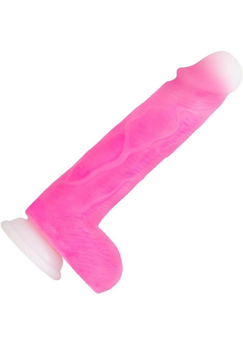 Neo Elite Roxy Silicone Gyrating Dildo with Remote Control - Pink - 8in